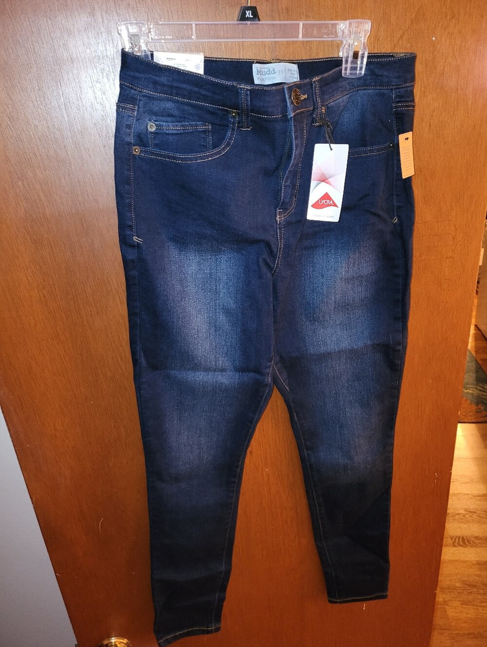 Mudd Women’s FLX Stretch Dark Blue High Rise Skinny Jean Leggings Jeggings, 11